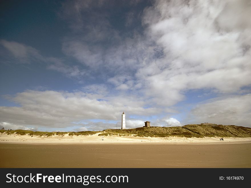 Blaavandshuk Lighthouse is 127,95 feet tall. And  is situated in the most western part of Denmark. Blaavandshuk Lighthouse is 127,95 feet tall. And  is situated in the most western part of Denmark.