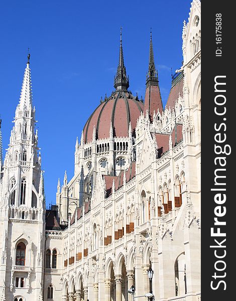 Detail of the Hungarian Parliament