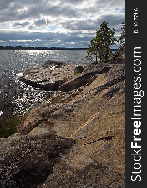 Ladoga lake. North of Russia. Ladoga lake. North of Russia.