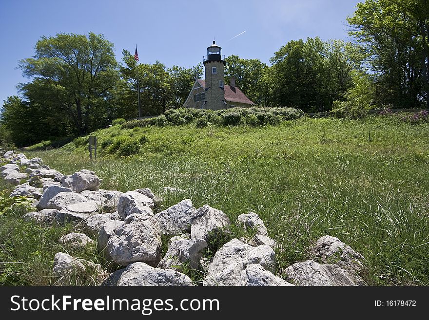 White River Lighthouse on Lake Michigan established in 1875. White River Lighthouse on Lake Michigan established in 1875