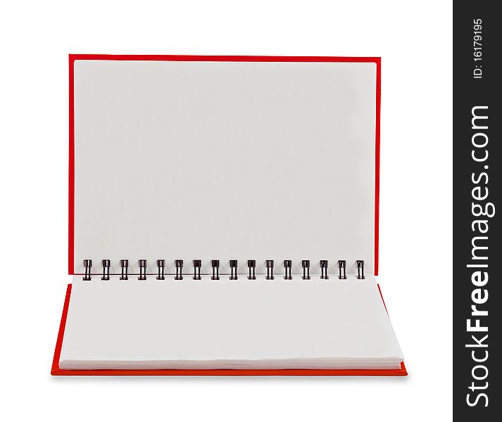 Blank Red Notebook