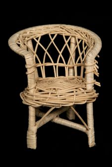 Wicker Chair Royalty Free Stock Images