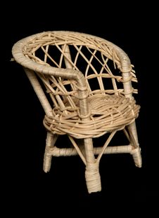 Wicker Chair Stock Image