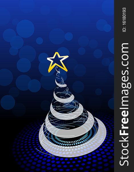 Graphic illustration of Christmas Tree