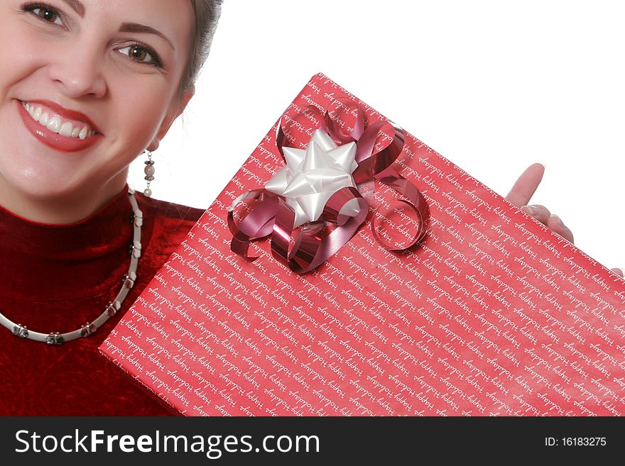 Close up of woman wrapping christmas presents. Close up of woman wrapping christmas presents