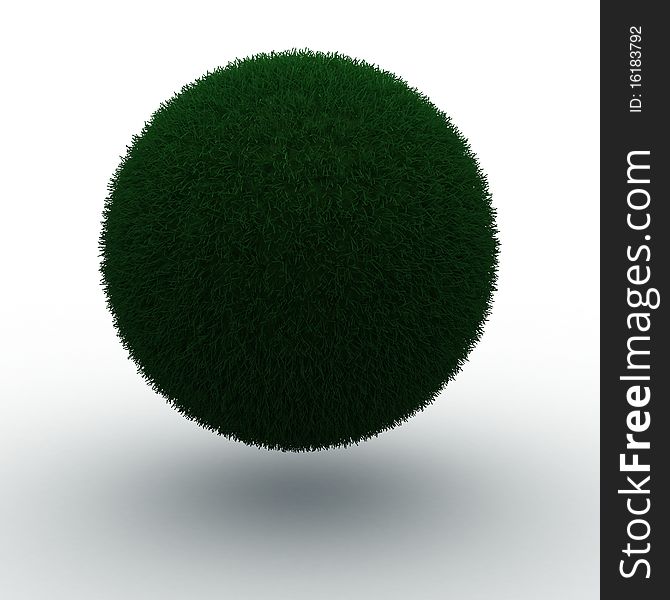 3d render of a green earth how it should be. 3d render of a green earth how it should be