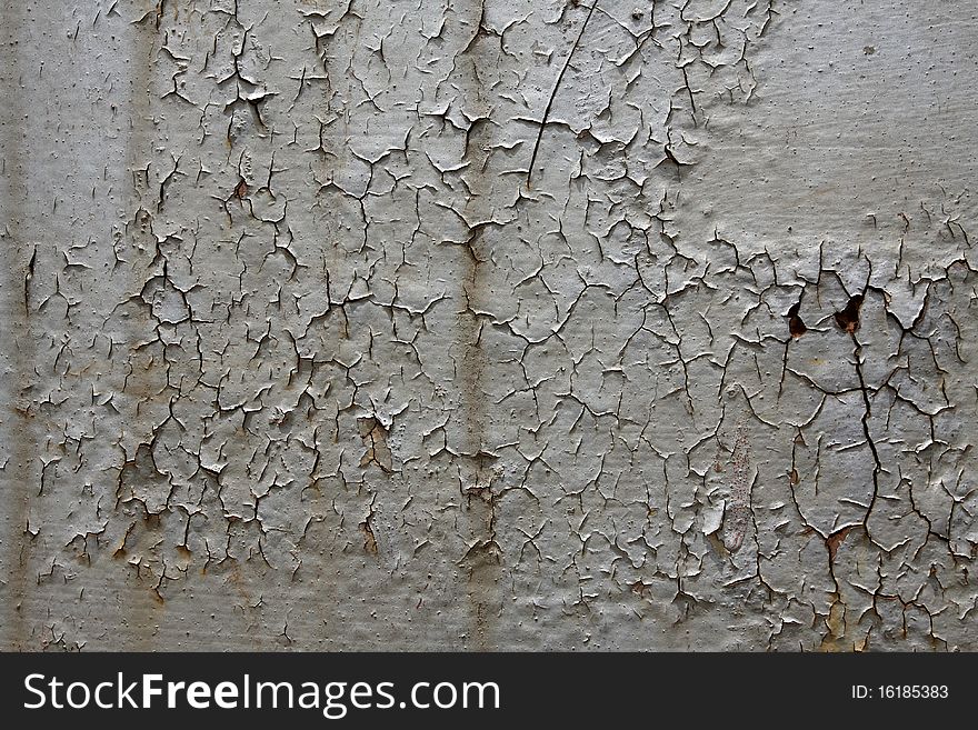 Old Silver Rusted Paint for Industrial Background