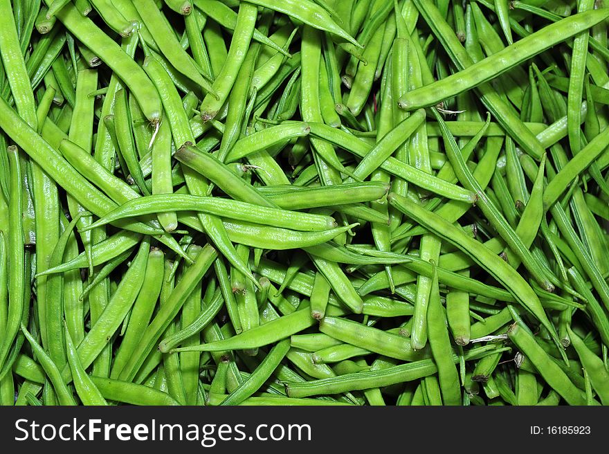 Green bean in the markets