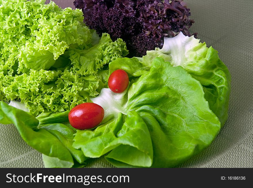 Assortment of fresh vegetables for salad. Assortment of fresh vegetables for salad