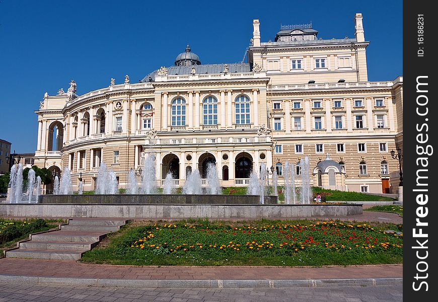 Public opera theater in Odessa