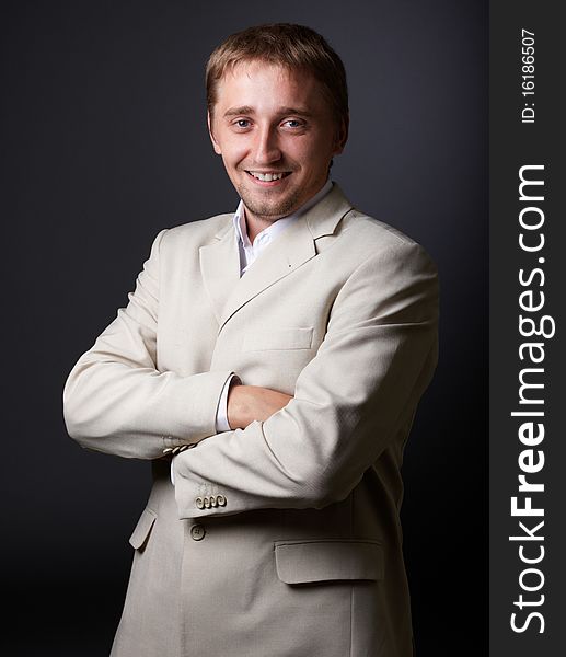 Portrait of young man. studio shot