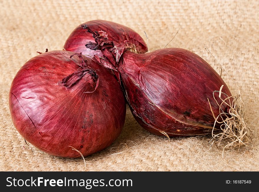 Red onion vegetable