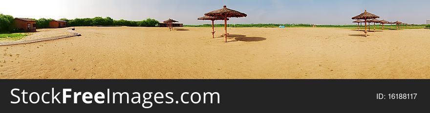 The Beach Landscape Of Sun Island