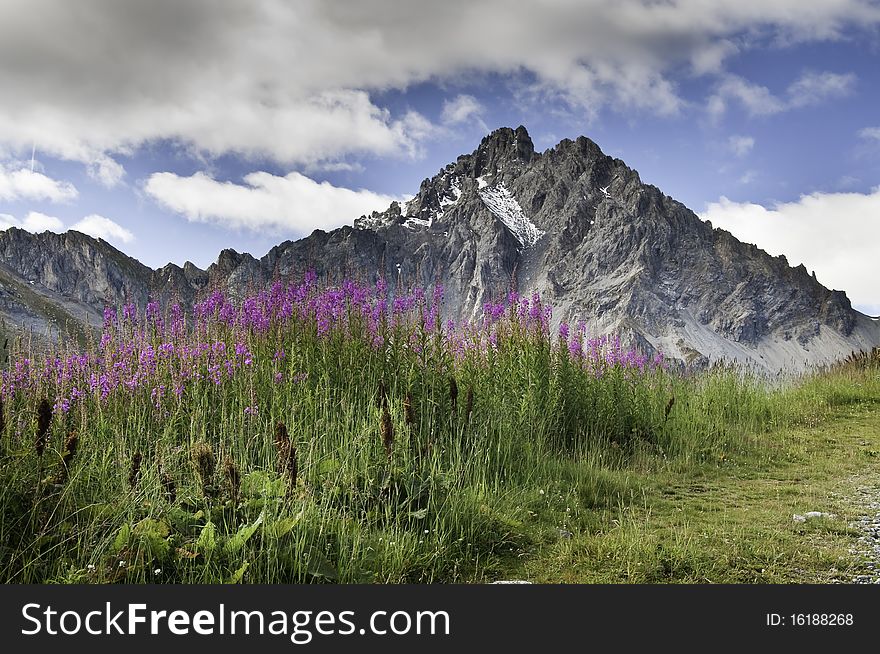 Views of the Vanoise National Park, from the village of Courchevel