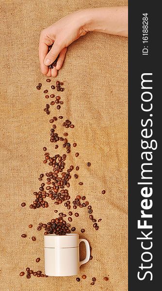 Falling The Coffee Beans