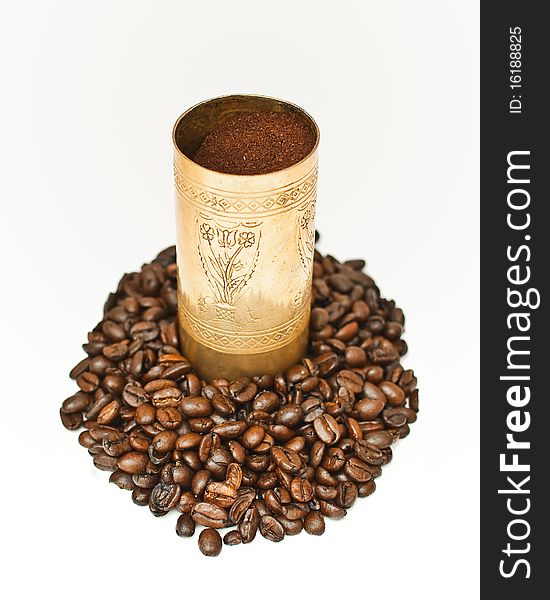 Coffee In Coffee-grinder