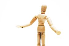 Wooden Mannequin Human Model Scale Royalty Free Stock Image