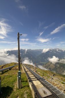 Cableway Of Reisseck Mountain Stock Images