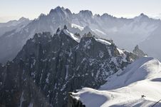 Views From L Aiguille Du Midi Stock Photo Views From L Aiguille Du Midi Stock Photo