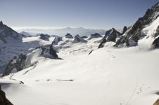 Views From L Aiguille Du Midi Stock Image Views From L Aiguille Du Midi Stock Image