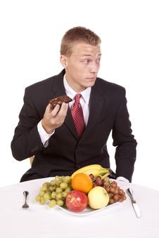 Sneaking A Brownie Royalty Free Stock Photography Sneaking A Brownie Royalty Free Stock Photography