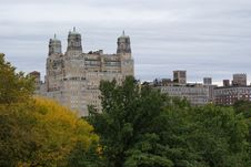 Central Park NY Apartments Royalty Free Stock Photos Central Park NY Apartments Royalty Free Stock Photos