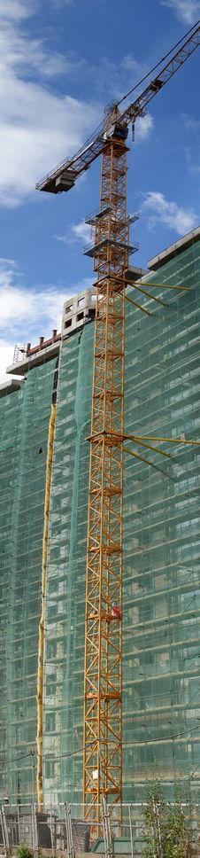 Building Crane Stock Photo Building Crane Stock Photo