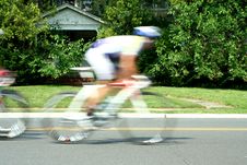 Blurred Motion Bicycle Race Royalty Free Stock Photography Blurred Motion Bicycle Race Royalty Free Stock Photography