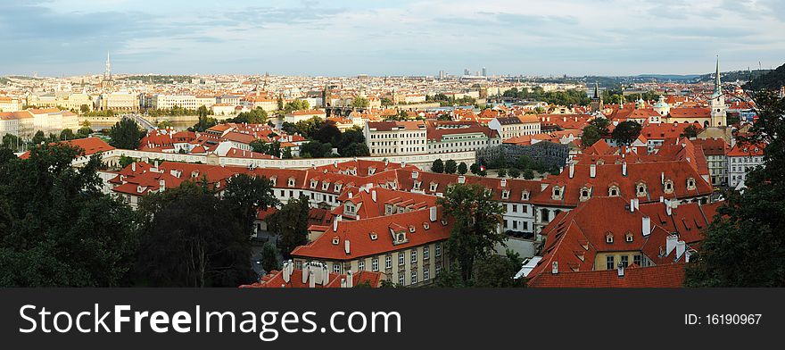 Old Prague cityscape panorama - unesco heritage site. Old Prague cityscape panorama - unesco heritage site