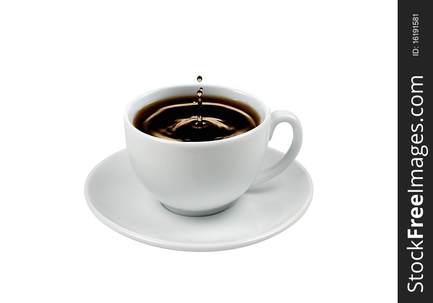Image of a coffee cup on white background