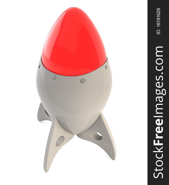 Cartoon rocket