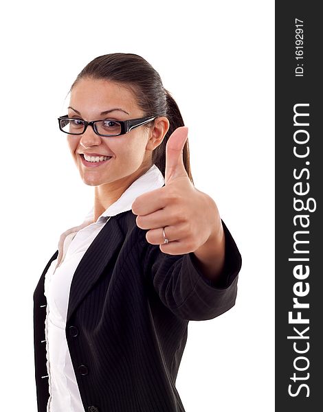 Woman Showing Thumbs Up