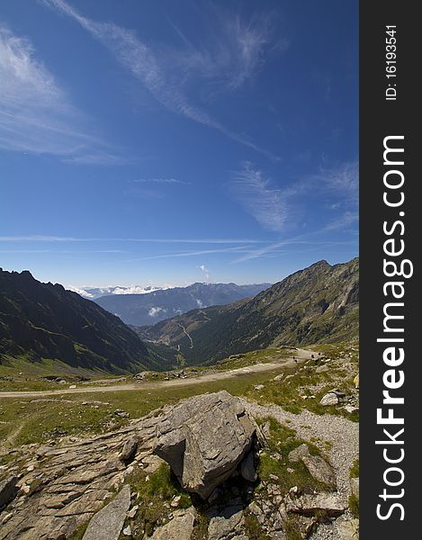 Landscape from Reisseck Mount, Carinthia, Austria