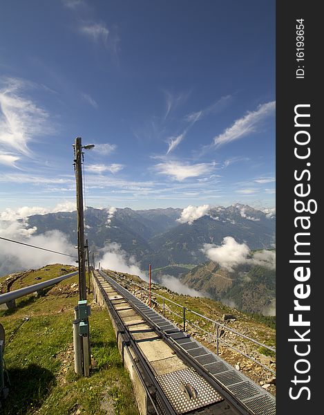Cableway of Reisseck Mountain, Austria