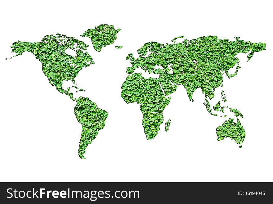 Green World Map