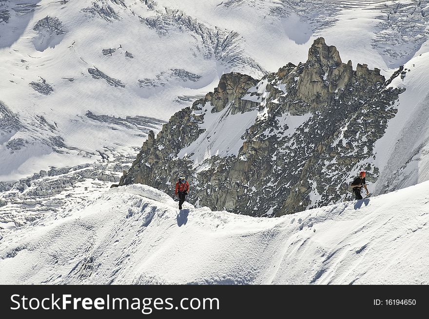 Views from l  Aiguille du Midi