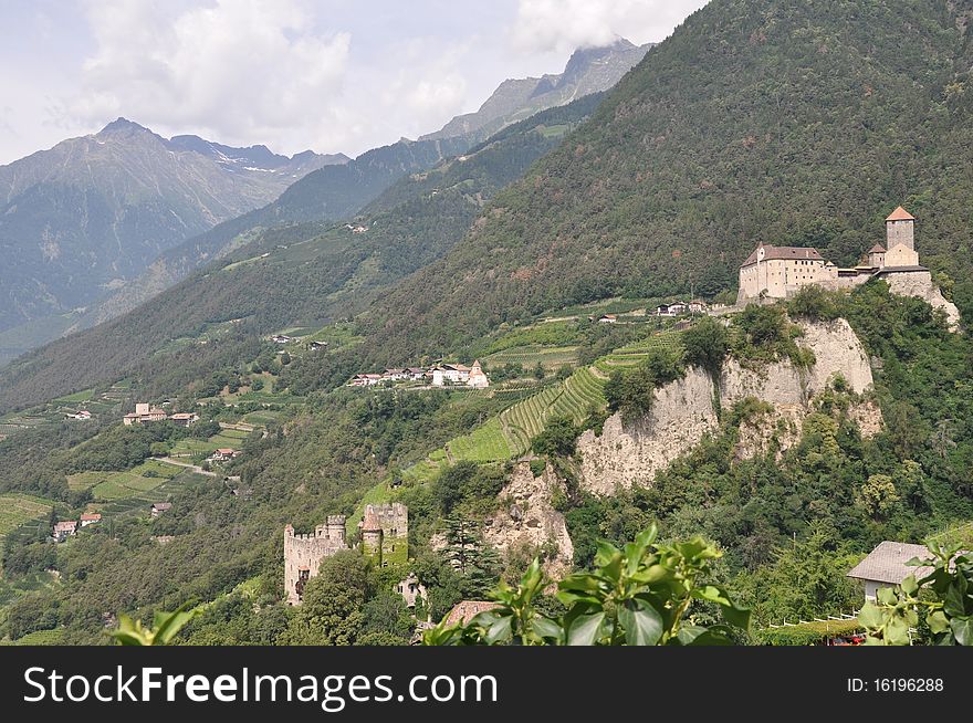 Castle Tyrol near Merano in Italy. Castle Tyrol near Merano in Italy