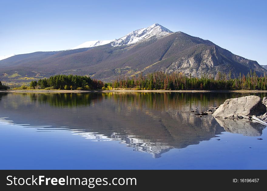 Reflections at swift current lake in Glacier national park