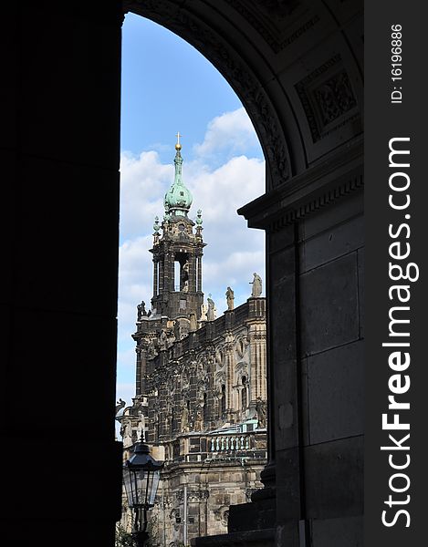 Church Hofkirche (Cathedral) in Dresden