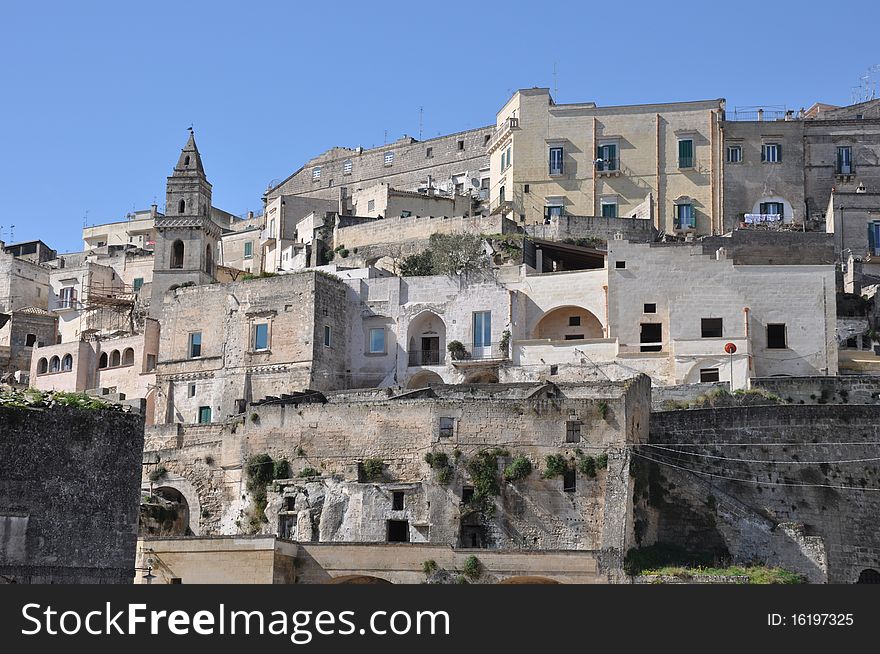 Matera in Puglia, Town in South Italy