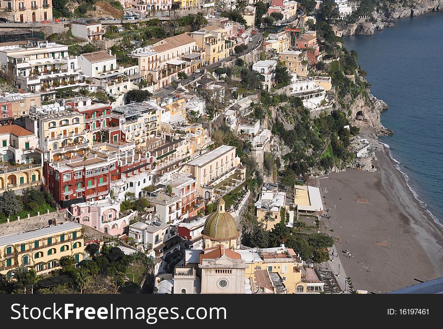 Positano on the Amalfi Coast, Italy