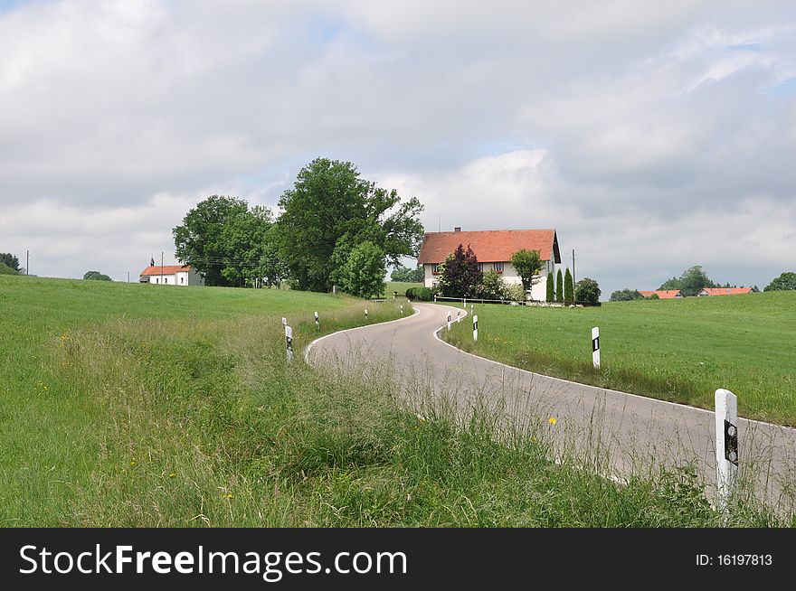 Landscape in the Allgaeu in Bavaria