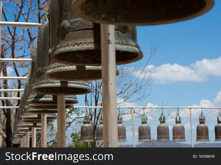 The bell inside Buddhism temple at Hua-Hin, Thailand. The bell inside Buddhism temple at Hua-Hin, Thailand.