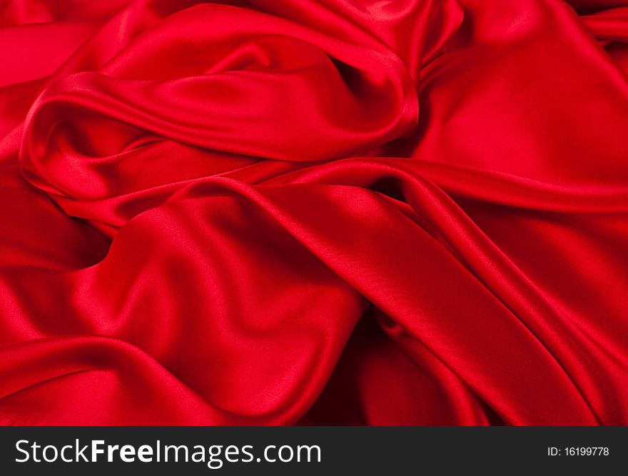 Smooth Elegant Red Silk Can Use As Background - Free Stock Images & Photos  - 16199778 