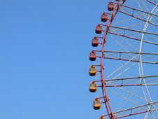 Big-wheel Cabins On Blue Sky Stock Photo Big-wheel Cabins On Blue Sky Stock Photo