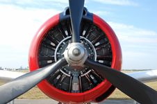 Propeller Front View Of Vintage Airplane Stock Photography Propeller Front View Of Vintage Airplane Stock Photography