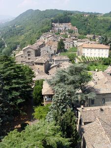 Aerial View Of Italian Village Royalty Free Stock Photo Aerial View Of Italian Village Royalty Free Stock Photo