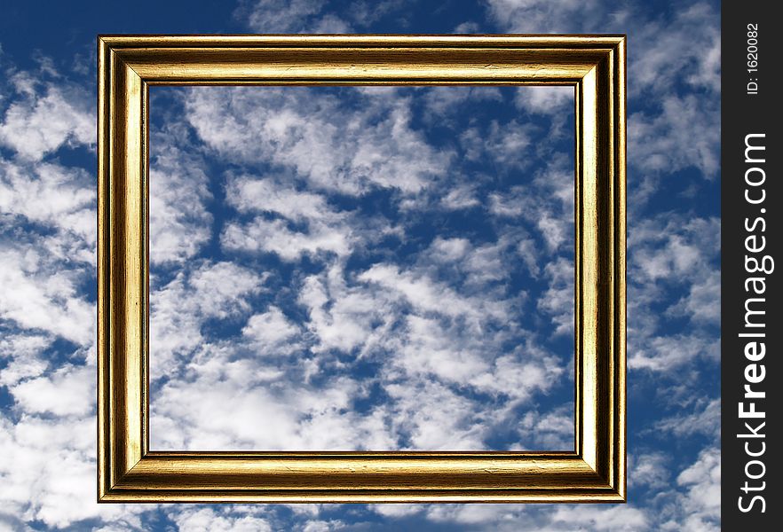 Frame And Cloudy Sky