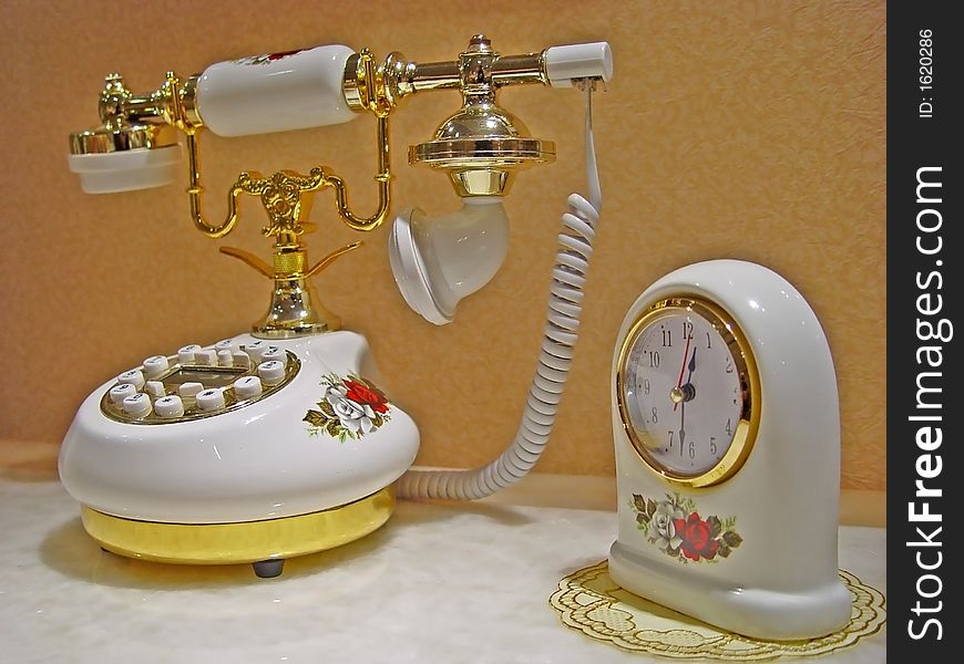 A smart telephone On table