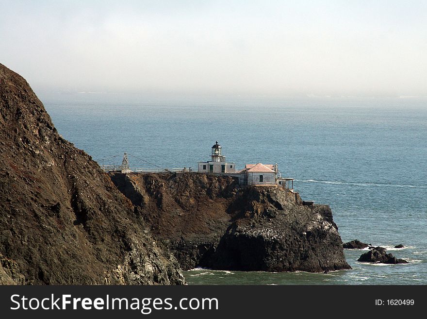 View of Big Sur Lighthouse, California